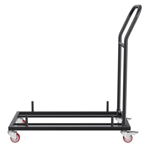 Folding Chair Cart, Adjustable Folding Chair Storage Rack - Holds 12 - View #6