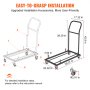 VEVOR 12 Chairs Folding Chair Storage Dolly Folding Chairs Rack Heavy Duty Iron