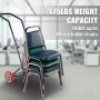 Vevor Stacking Chair Cart Banquet Stack Chair Dolly 10 Chairs Capacity Storage