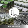 Folding Chair Cart Dolly for 36 Folding Chairs Black L-Shaped Steel Meeting Room