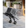 Folding Chair Rack Cart for 10 Chairs of 150 LBS Push-Style Chair Dolly