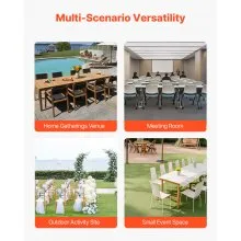 Folding Chair Rack Cart for 10 Chairs of 150 LBS Push-Style Chair Dolly