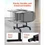 Folding Chair Rack Cart for 14 Chairs of 200 LBS T-shape Chair Cart