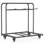 VEVOR Folding Chair Rack, 400 LBS Capacity, Heavy-duty Chair Cart for 5 Tables+14 Chairs, Chair Storage Dolly Chair Holder w/ Swivel Casters and Locking Wheels,for Party Event,Hotel, Matte Black
