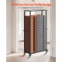 VEVOR Folding Chair Rack Cart for 60 Chairs of 500LBS Casters/Locking Wheels