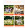 VEVOR Folding Chair Rack Cart for 60 Chairs of 500LBS Casters/Locking Wheels