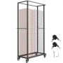 VEVOR Folding Chair Rack Cart for 60 Chairs of 500LBS Casters/Locking Wheels