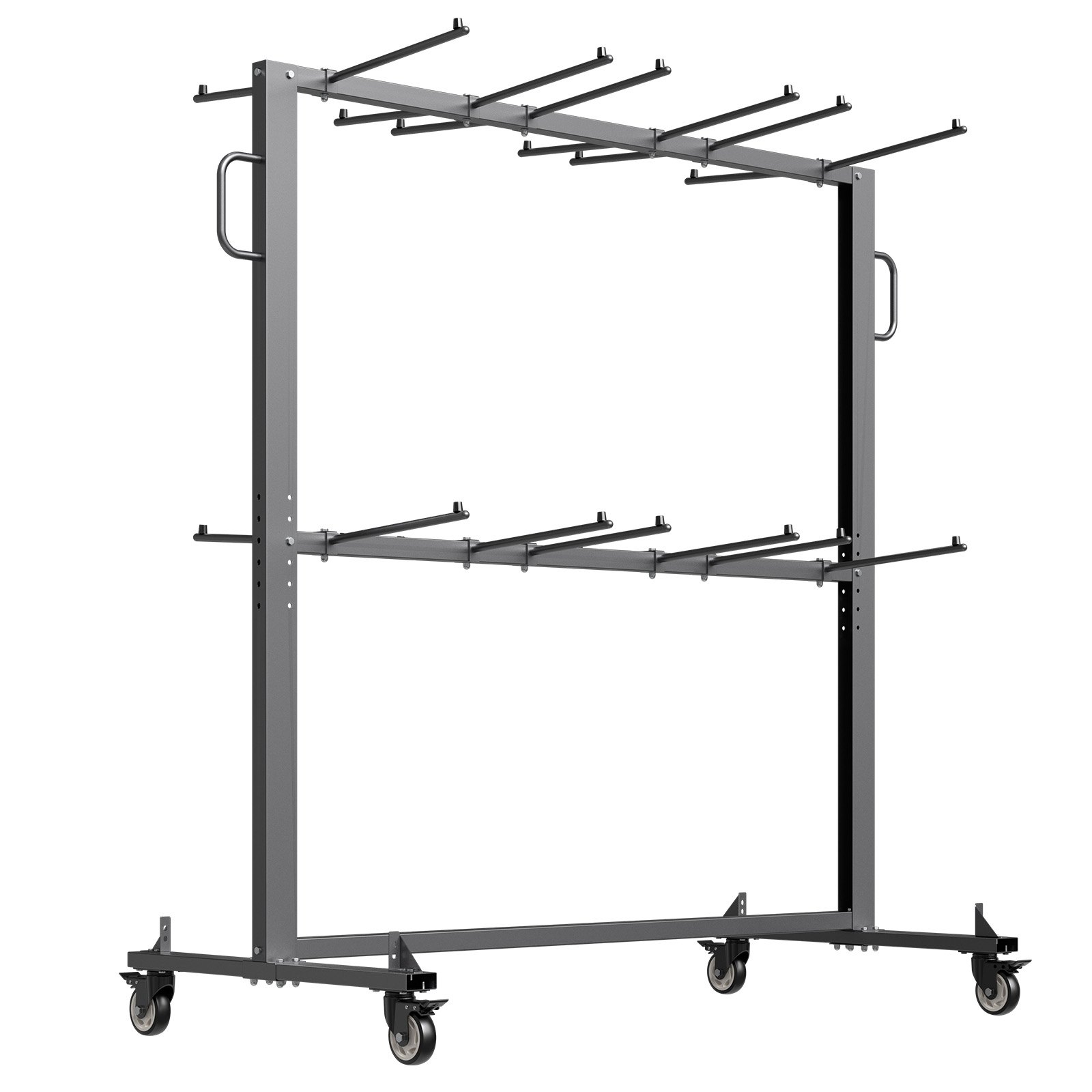 Carucior cu suport pentru scaune pliante VEVOR pentru 84 de scaune/ 12 mese + 42 de scaune de 800 LBS