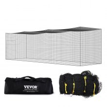 VEVOR Baseball Batting Netting, Professional Softball Baseball Batting Hitting Training Net, Practice Portable Pitching Cage Net with Door & Carry Bag, Heavy Duty Enclosed PE Netting,1066CM (NET ONLY)