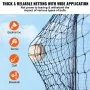 VEVOR Baseball Batting Netting, Professional Softball Baseball Batting Hitting Training Net, Practice Portable Pitching Cage Net with Door & Carry Bag, Heavy Duty Enclosed PE Netting, 55FT (NET ONLY)
