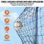 VEVOR Baseball Batting Netting, Professional Softball Baseball Batting Hitting Training Net, Practice Portable Pitching Cage Net with Door & Carry Bag, Heavy Duty Enclosed PE Netting, 70FT (NET ONLY)