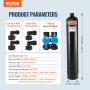 VEVOR Whole House Salt Free Descaler, Water Filter for City Water, 1100,000 Gallon Whole House Water Descaler for All Kinds of Plumbing Pipes, 1" BSPT & 3/4" BSPT, for 5-8 Person Family