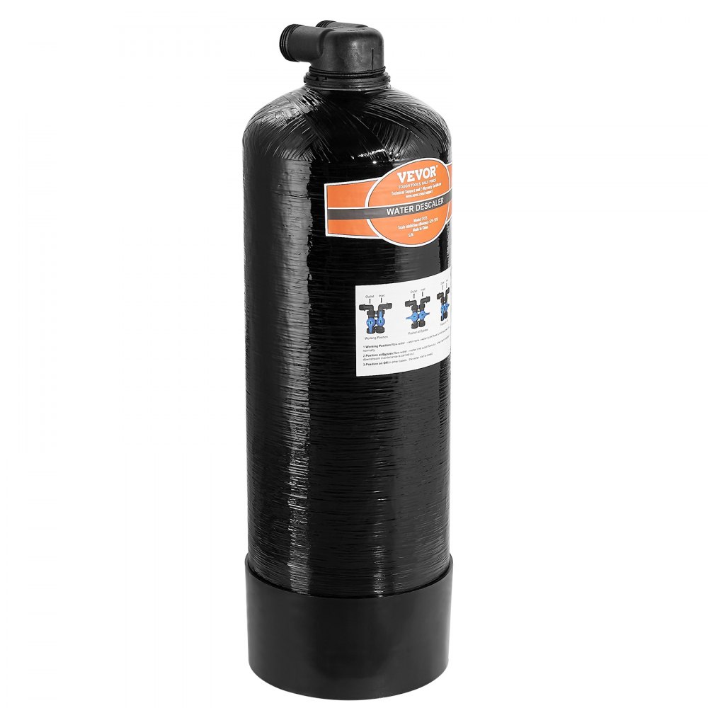 VEVOR Whole House Salt Free Descaler, Water Filter for City Water, 580,000 Gallon Whole House Water Descaler for All Kinds of Plumbing Pipes, 1" BSPT & 3/4" BSPT, for 2-3 Person Family