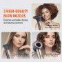 VEVOR Hair Dryer Brush 7-in-1 Professional Multi Styler kuivaamiseen volyymin lisäämiseen