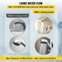 VEVOR hot water recirculating pump boosts water flow for faucets and showers.