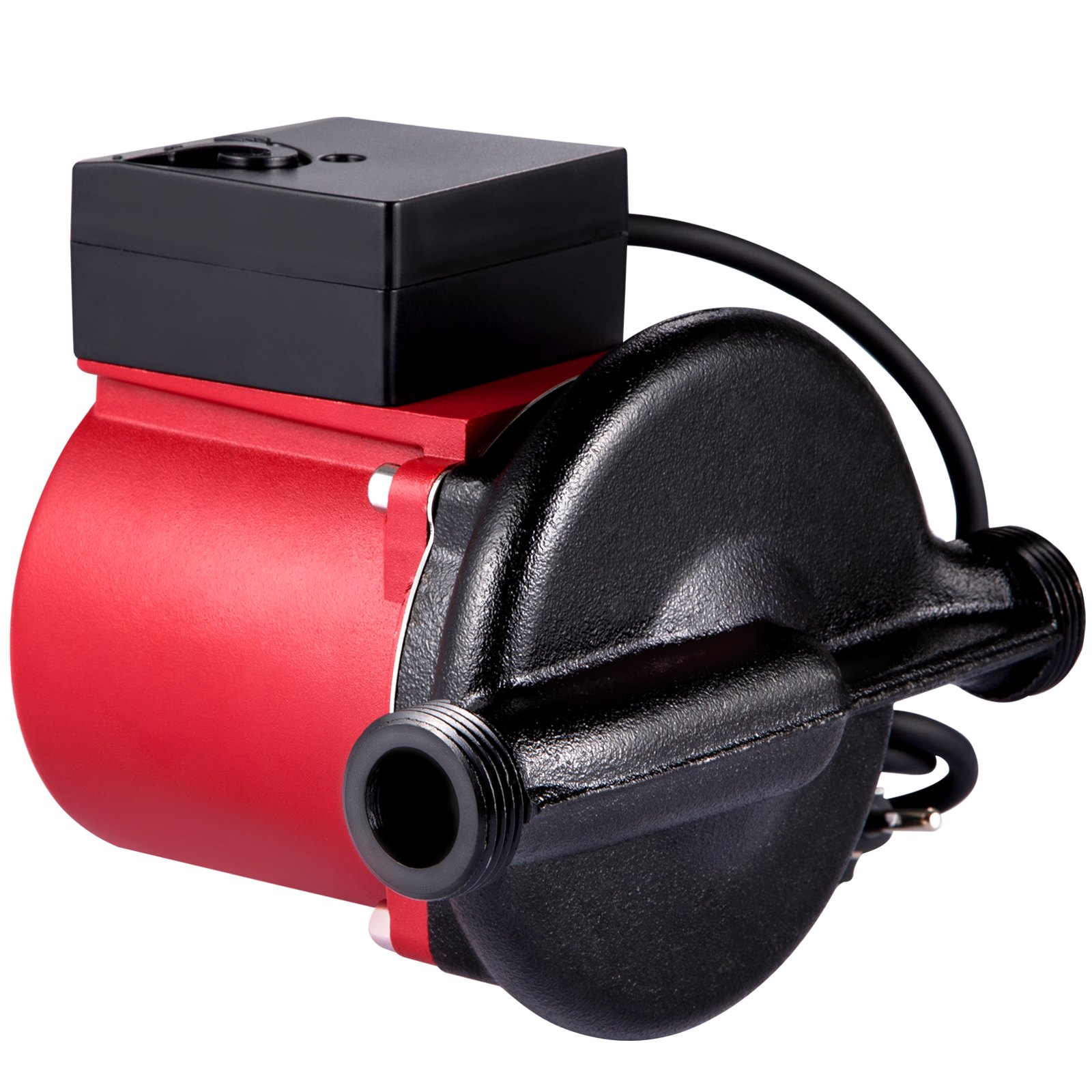 VEVOR Hot Water Recirculating Pump, 245W 110V Water Circulator Pump, Automatic Start Circulating Pump NPT 3/4\" with Brass Fittings, Stainless Steel Head, 2 Speed Control for Electric Water Heater Sys