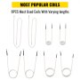 VEVOR Induction Heater Coil Kit Induction Coils 8PCS For Removing Rusty Bolts