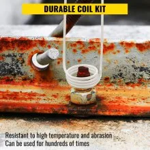 VEVOR Kits de bobina inductora de calentador de inducción, mini kit de calentador de inducción magnético, accesorios de calor sin llama 8 piezas, herramienta de calentador de inducción resistente al calor con flexibilidad para quitar pernos y tuercas oxidados