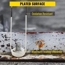 VEVOR Kits de bobina inductora de calentador de inducción, mini kit de calentador de inducción magnético, accesorios de calor sin llama 8 piezas, herramienta de calentador de inducción resistente al calor con flexibilidad para quitar pernos y tuercas oxidados