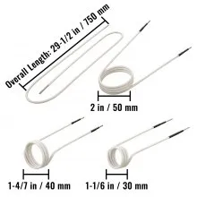 VEVOR Kits de bobina inductora de calentador de inducción, mini kit de calentador de inducción magnético, accesorios de calor sin llama 8 piezas, herramienta de calentador de inducción resistente al calor con flexibilidad para quitar pernos y tuercas oxidados