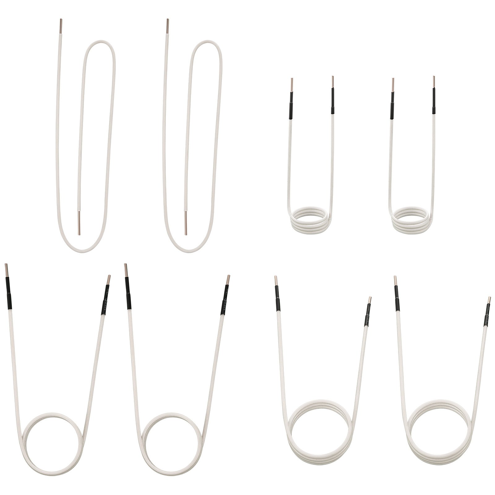 VEVOR Induction Heater Inductor Coil Kits, Magnetic Mini Induction Heater Kit, Flameless Heat Accessories 8pcs, Heat Resistant Induction Heater Tool with Flexibility For Removing Rusty Bolts and Nuts