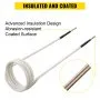 VEVOR Induction Heater Coil Kit 8PCS Most Used Induction Heater Coils with Varying Lengths, Heat Resistant Induction Heater Tool with Flexibility and Long Lifespan For Removing Rusty Bolts and Nuts