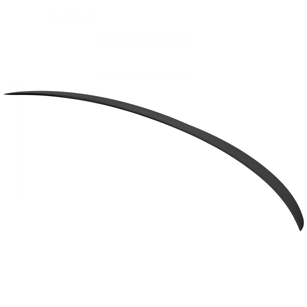 VEVOR tesla model y spoiler in sleek black finish, showcasing aerodynamic curved design.