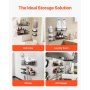 Shower Caddy 5 Pack Adhesive Bathroom Shower Storage Organization Shelves Rack