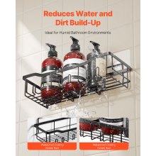 Shower Caddy 5 Pack Adhesive Bathroom Shower Storage Organization Shelves Rack