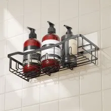 Shower Caddy 5 Pack Adhesive Bathroom Shower Storage Organization Shelves Rack