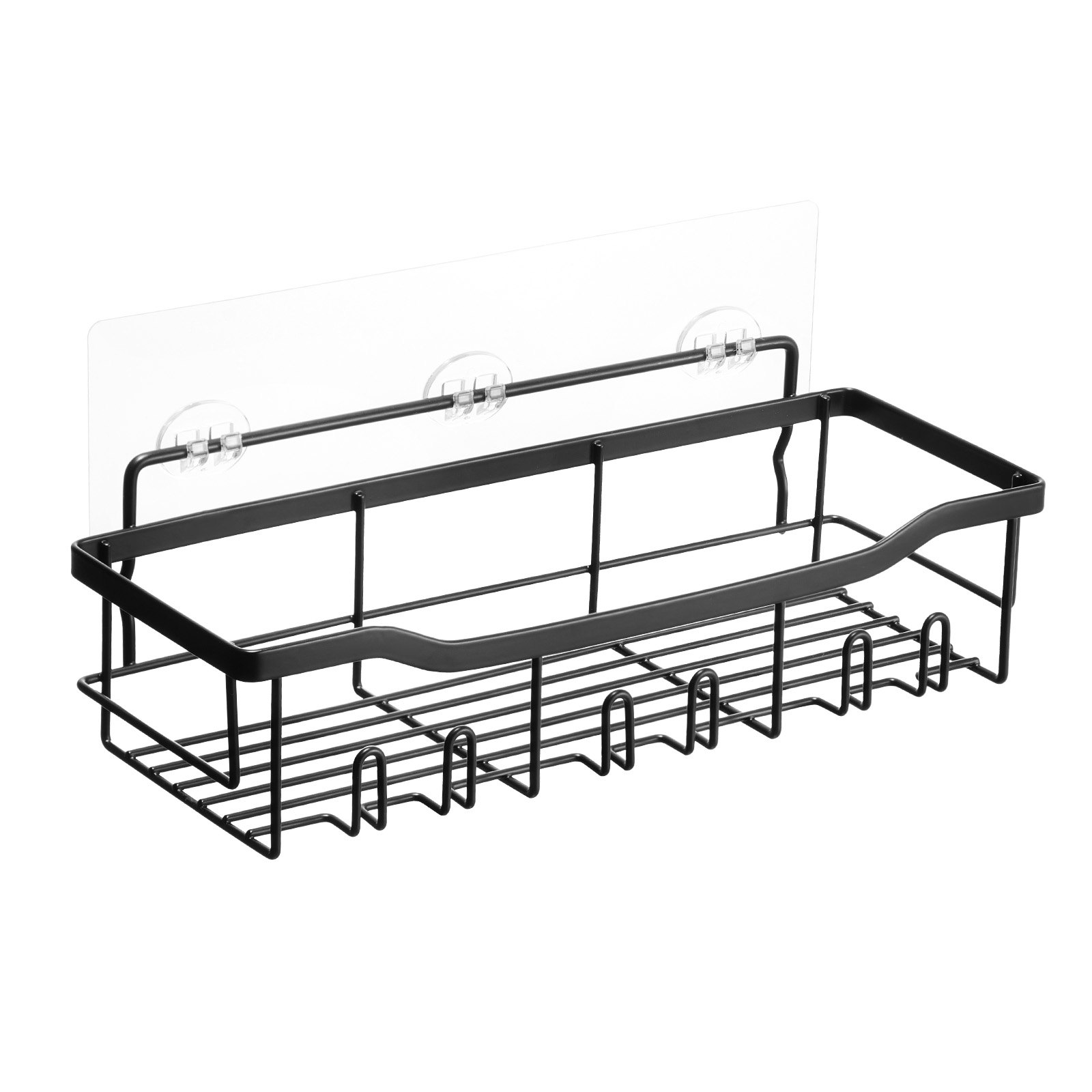 VEVOR Shower Caddy, 5 Pack Adhesive Bathroom Shower Storage Organization Shelves Rack Set, 40 lbs Large Weight Capacity, with Soap and Toothbrush Holder, No Drilling for Bathroom, Kitchen, RV/Camper