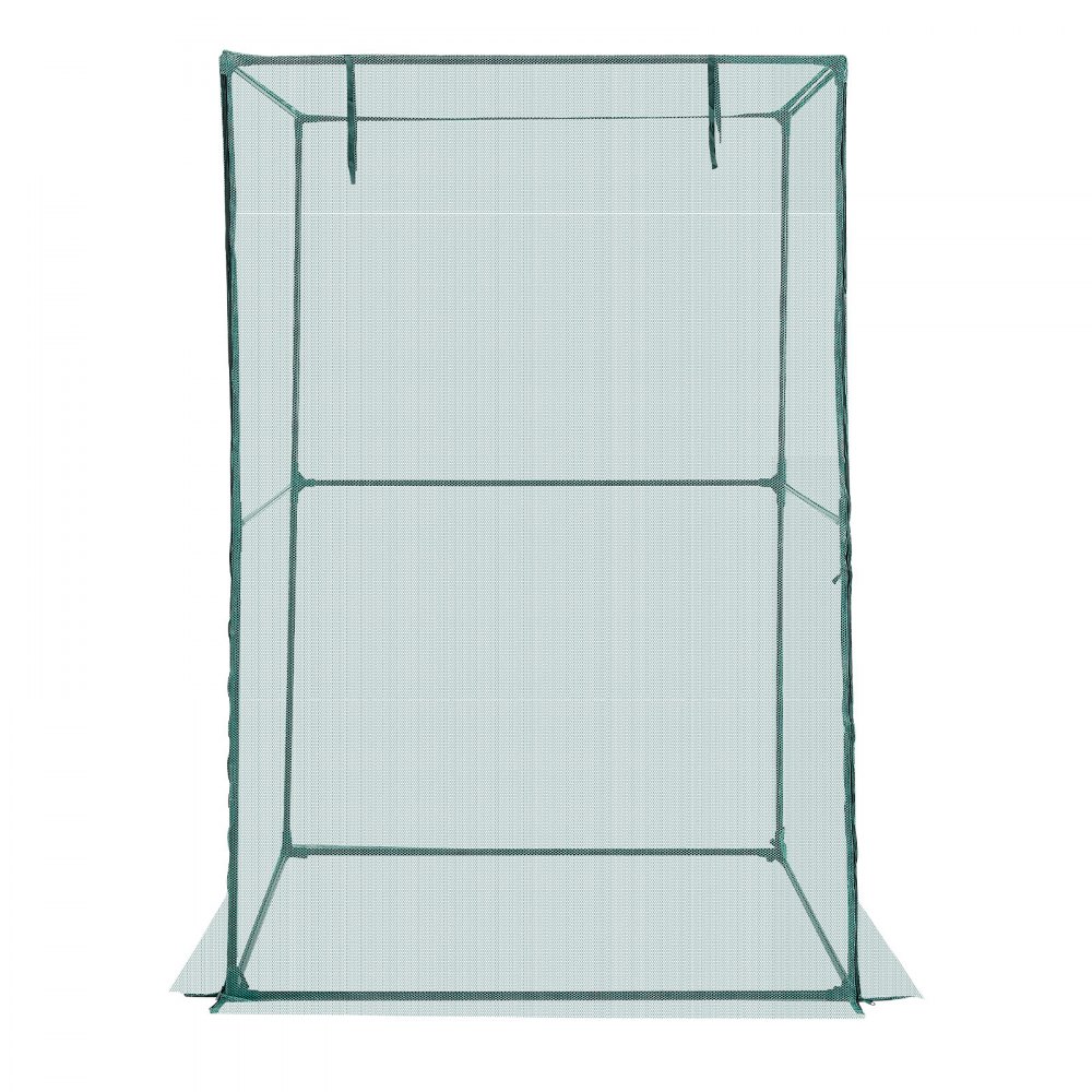 VEVOR Crop Cage, 1.2 x 1.2 x 1.8 m Plant Protection Tent with Zippered Door, Wind-Resistant Tall Crop Cage, Easy to Install, Outdoor Raised Bed Cover, Tomato Plant Netting for Garden Patio Lawn