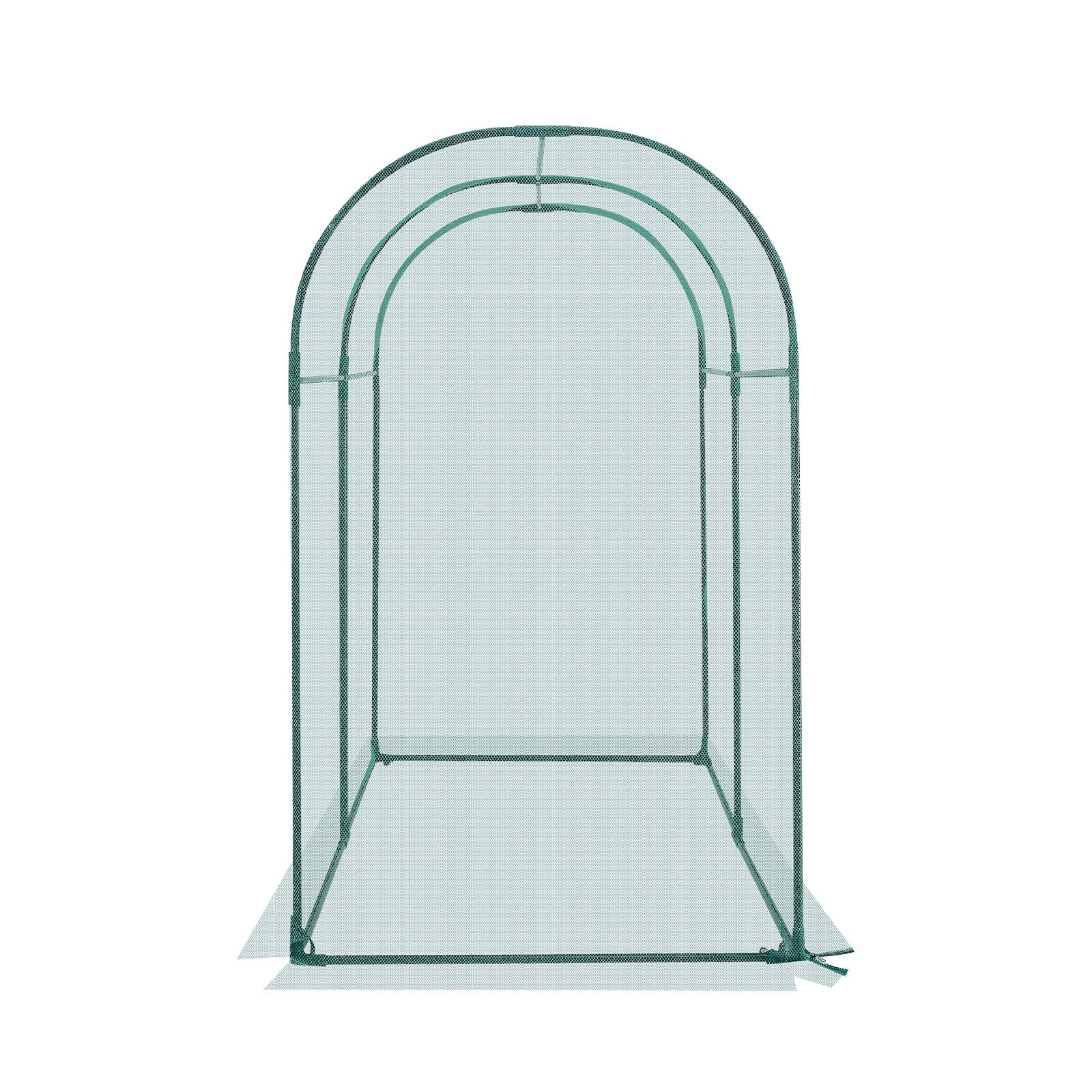 VEVOR Crop Cage, 1.8 x 0.91 x 1.5 m Plant Protection Tent with Zippered Door, Wind-Resistant Tall Crop Cage, Easy to Install, Outdoor Raised Bed Cover with Frame, Plant Netting for Garden Patio Lawn