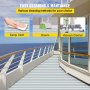 VEVOR EVA Foam Faux Teak Boat Decking Sheet 94.5 X 47.2 Inch 5MM Thick Non-Skid Self-Adhesive for Marine Yacht RV Swimming Pool Garden Boat Flooring Sheet (Grey + White Seam, 94.5" x 47.2")
