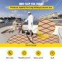 VEVOR EVA Foam Faux Teak Boat Decking Sheet 74.8x27.6 Inch 5MM Thick Non-Skid Self-Adhesive for Marine Yacht RV Swimming Pool Garden Boat Flooring Sheet (Lattice Brown+Black Seam, 74.8\" x 27.6\")