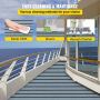 VEVOR EVA Foam Faux Teak Boat Decking Sheet 94.5 X 47.2 Inch 5MM Thick Non-Skid Self-Adhesive for Marine Yacht RV Swimming Pool Garden Boat Flooring Sheet (Dark Grey+Black Seam, 94.5" x 47.2")