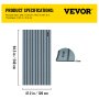 VEVOR EVA Foam Faux Teak Boat Decking Sheet 94.5 X 47.2 Inch 5MM Thick Non-Skid Self-Adhesive for Marine Yacht RV Swimming Pool Garden Boat Flooring Sheet (Dark Grey+Black Seam, 94.5" x 47.2")