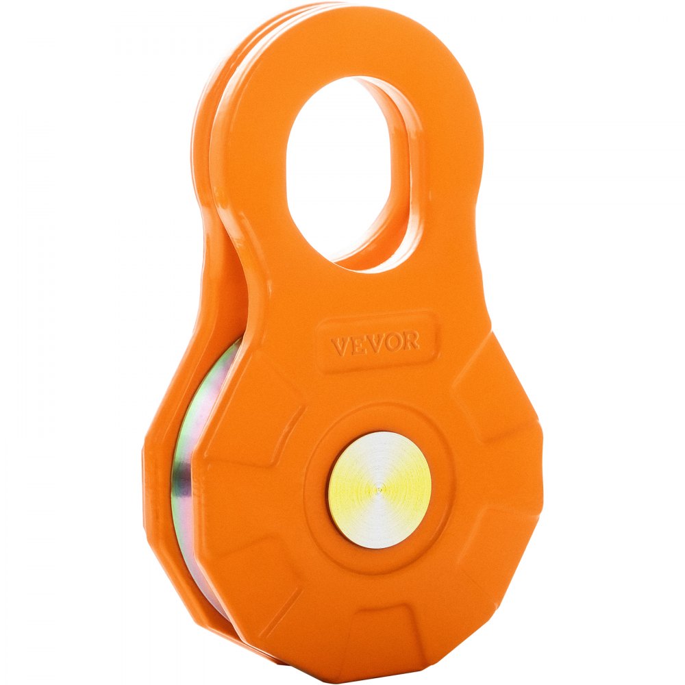 VEVOR Snatch Block, 11T/25,000 LBS Working Load Limit, Heavy Duty Winch Pulley for 0.55"/14 mm Synthetic Rope or Soft Shackles, Off-Road Recovery Accessories for Tractor, Truck, ATV & UTV, 1 Pack