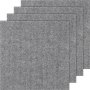VEVOR mattplattor Peel and Stick, 12" x 12" fyrkanter självhäftande matta golvplattor, mjuka vadderade mattplattor, lättinstallerad DIY för sovrum Vardagsrum inomhus utomhus (12 plattor, ljusgrå)