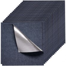 Carpet Tiles 24x24 inch 15 Pack Peel and Stick Rug Self Adhesive Gray