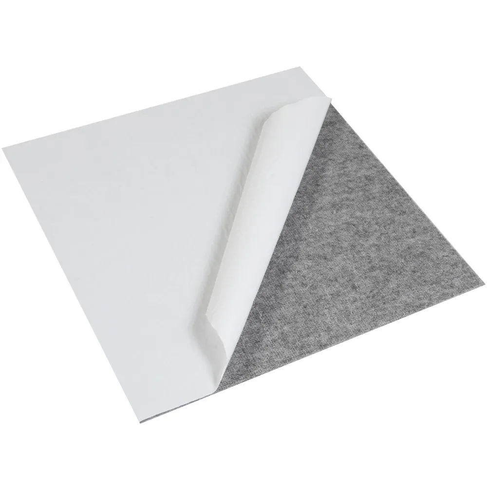 VEVOR Carpet Tiles Peel and Stick, 24” x 24” Squares Self Adhesive Carpet Floor Tile, Soft Padded Carpet Tiles, Easy Install DIY for Bedroom Living Room Indoor Outdoor (9Tiles, Light Gray)