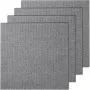 VEVOR Carpet Tiles Peel and Stick, 24” x 24” Squares Self Adhesive Carpet Floor Tile, Soft Padded Carpet Tiles, Easy Install DIY for Bedroom Living Room Indoor Outdoor (9Tiles, Light Gray)