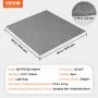VEVOR Carpet Tiles Peel and Stick, 24” x 24” Squares Self Adhesive Carpet Floor Tile, Soft Padded Carpet Tiles, Easy Install DIY for Bedroom Living Room Indoor Outdoor (9Tiles, Light Gray)