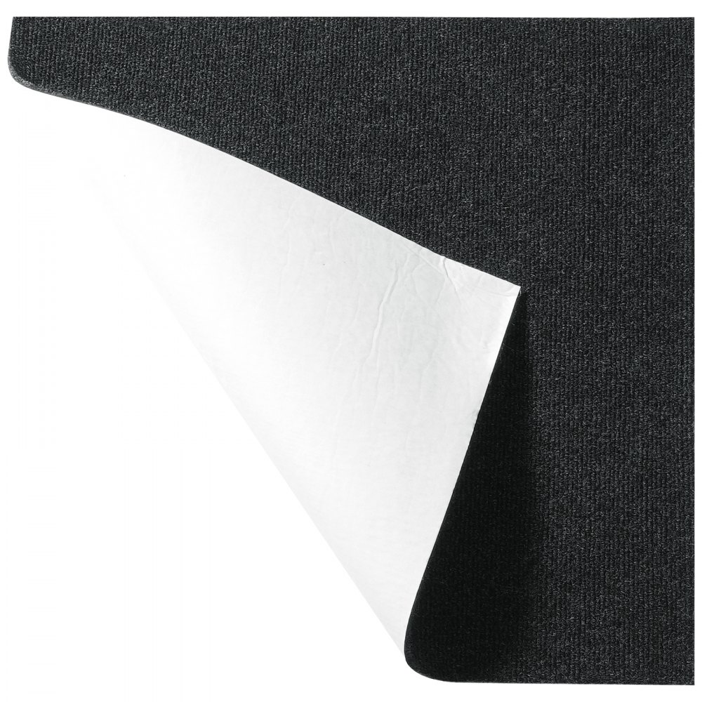 VEVOR Carpet Tiles Peel and Stick, 24” x 24” Squares Self Adhesive Carpet Floor Tile, Soft Padded Carpet Tiles, Easy Install DIY for Bedroom Living Room Indoor Outdoor (15Tiles, Carbon Black)