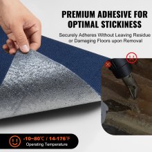 VEVOR Carpet Tiles Peel and Stick, 24” x 24” Squares Self Adhesive Carpet Floor Tile, Soft Padded Carpet Tiles, Easy Install DIY for Bedroom Living Room Indoor Outdoor (15Tiles, Dark Blue)