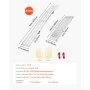 VEVOR Aluminum Ramps, 907 kg, 2Pcs Heavy-duty Ramps with Wider Ramp Surface, Universal Stable Loading Ramp with Handles, Fit for ATV, UTV, Motorcycle, Electric Bicycle, etc.