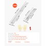 VEVOR Aluminum Ramps, 272 kg, 1Pcs Heavy-duty Ramps with Wider Ramp Surface, Universal Stable Loading Ramp with Handles, Fit for Motorcycle, Electric Bicycle, Bicycle, etc.