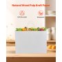Kraft Paper Bag with Handles 100Pcs 16x6x12 in Party Shopping Retail Bag White