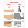 Kraft Paper Bag with Handles 100Pcs 16x6x12 in Party Shopping Retail Bag Brown