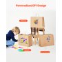 Kraft Paper Bag with Handles 100Pcs 16x6x12 in Party Shopping Retail Bag Brown